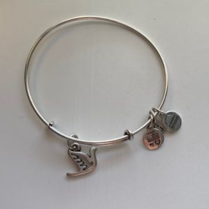 Alex and Ani Silver Dove Bracelet